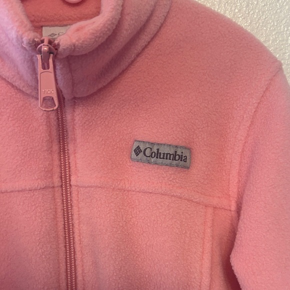 Columbia Soft Pink Full-Zip Fleece‎ - Picture 2 of 5